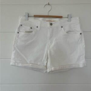 Levi's Classic White Jean Shorts